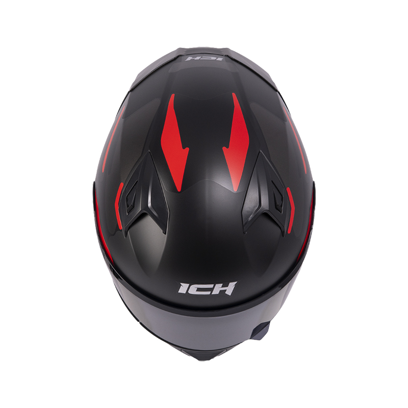 CASCO INTEGRAL ICH 503 SKP NEGRO ROJO MATE VISOR NEGRO