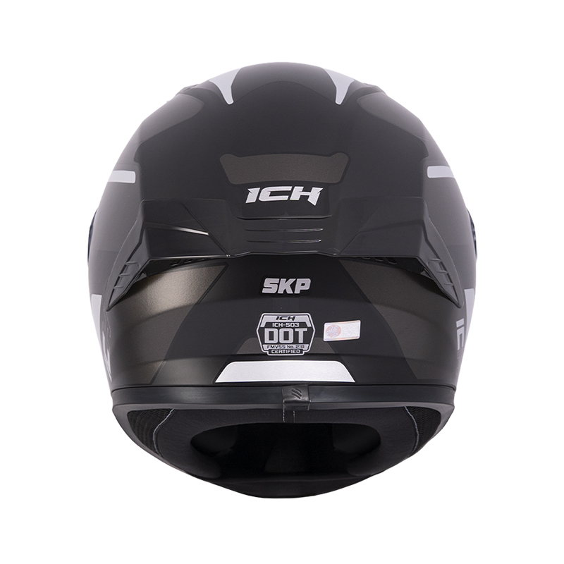 CASCO INTEGRAL ICH 503 SKP NEGRO SILVER MATE VISOR SILVER