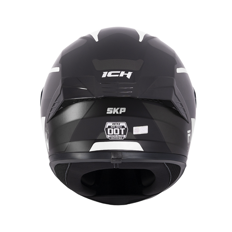 CASCO INTEGRAL ICH 503 SKP NEGRO SILVER MATE VISOR TRANSPARENTE