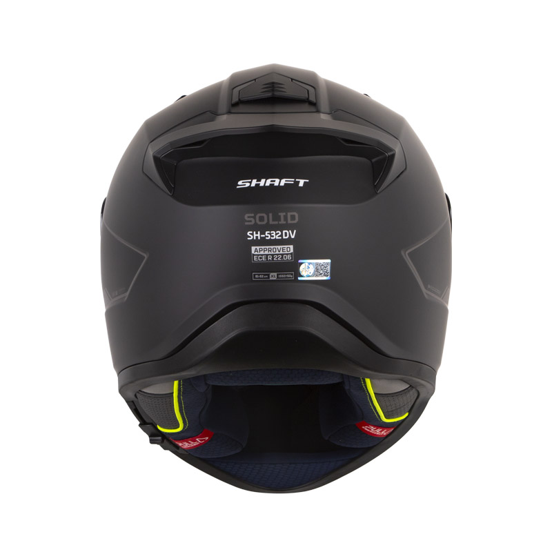 CASCO INTEGRAL SHAFT 532 DOBLE VISOR SOLID NEGRO GRIS OSCURO MATE