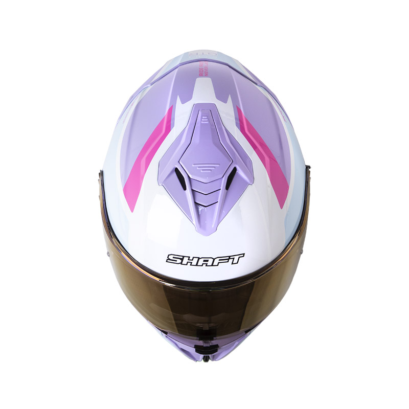 CASCO INTEGRAL SHAFT 598GTR SPEEDOU MORADO CLARO ROSADO BRILLO