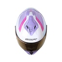 CASCO INTEGRAL SHAFT 598GTR SPEEDOU MORADO CLARO ROSADO BRILLO
