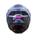 CASCO INTEGRAL SHAFT PRO 609 DOBLE VISOR EIRES AZUL CLARO MORADO CLARO BRILLO