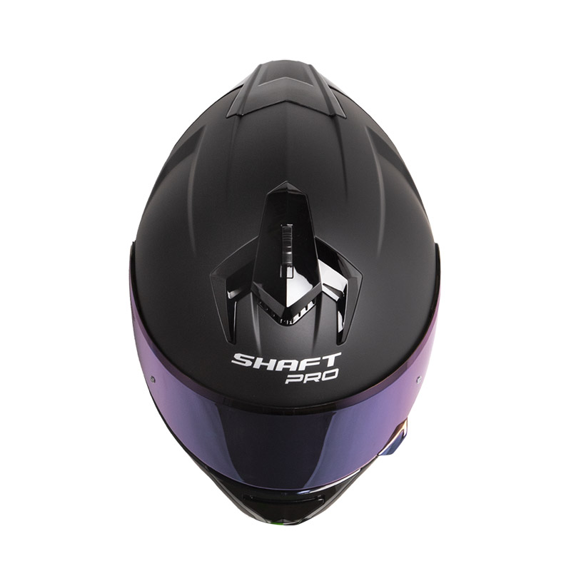 CASCO INTEGRAL SHAFT PRO 610 EVO DOBLE VISOR SOLID NEGRO GRIS OSCURO MATE