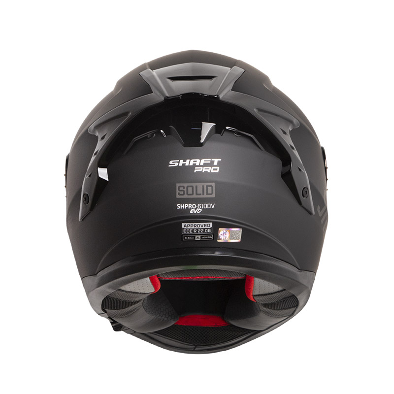 CASCO INTEGRAL SHAFT PRO 610 EVO DOBLE VISOR SOLID NEGRO GRIS OSCURO MATE