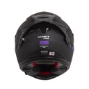CASCO INTEGRAL SHAFT PRO 610 EVO DOBLE VISOR SOLID NEGRO MORADO MATE