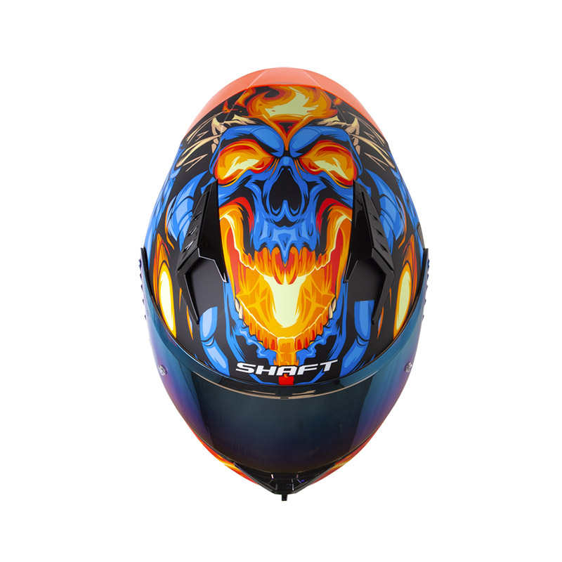 CASCO INTEGRAL SHAFT 526SP EVO RAGNAR NEGRO AZUL MATE