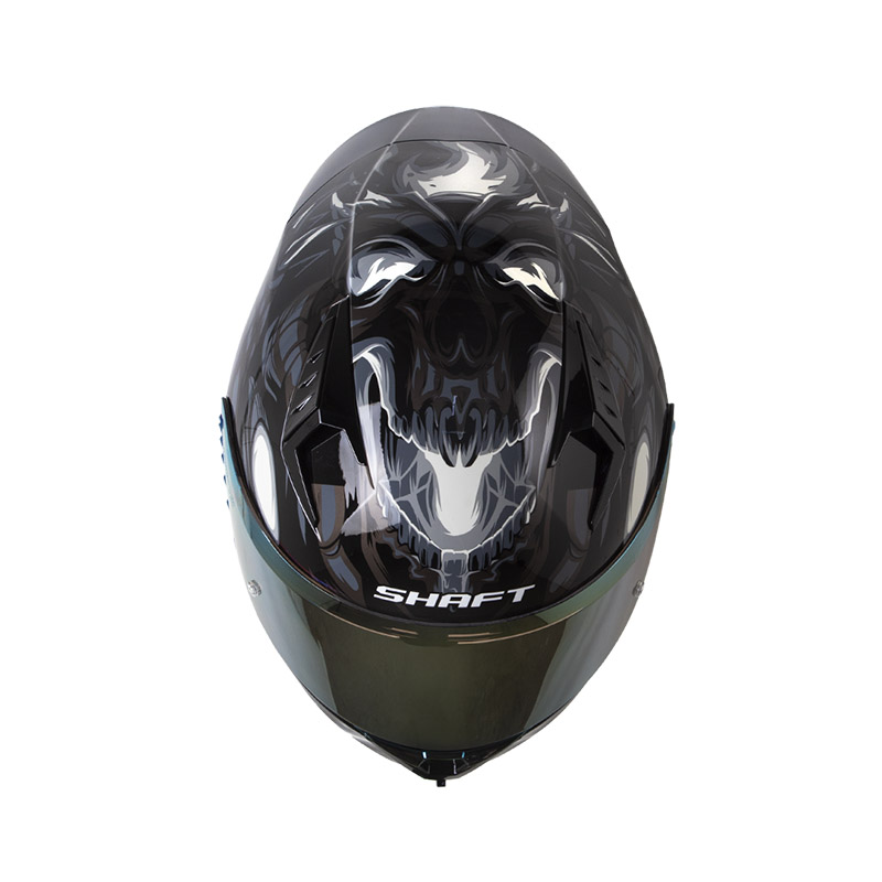 CASCO INTEGRAL SHAFT 526SP EVO RAGNAR NEGRO GRIS OSCURO BRILLO