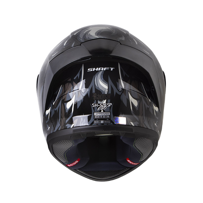 CASCO INTEGRAL SHAFT 526SP EVO RAGNAR NEGRO GRIS OSCURO BRILLO
