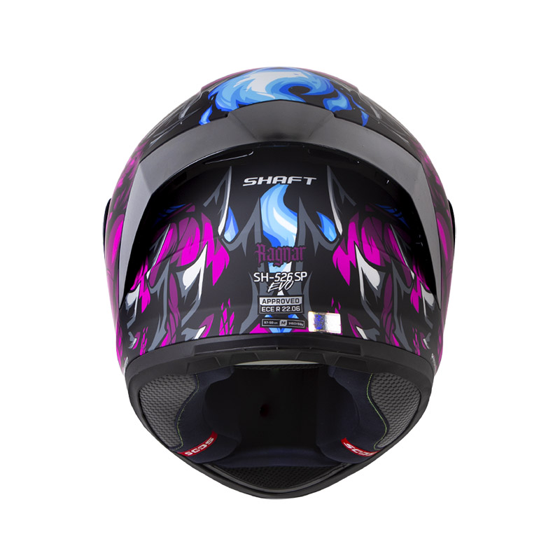 CASCO INTEGRAL SHAFT 526SP EVO RAGNAR NEGRO MORADO OSCURO MATE