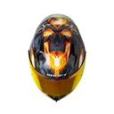 CASCO INTEGRAL SHAFT 526SP EVO RAGNAR NEGRO ROJO BRILLO