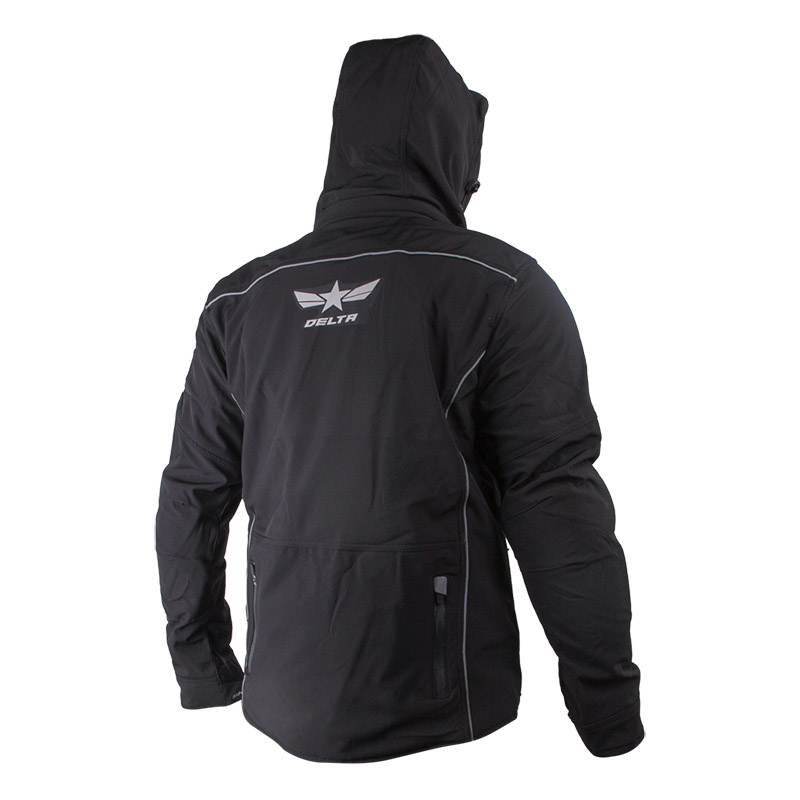 CHAQUETA CON PROTECCION SHAFT DELTA NEGRA 
