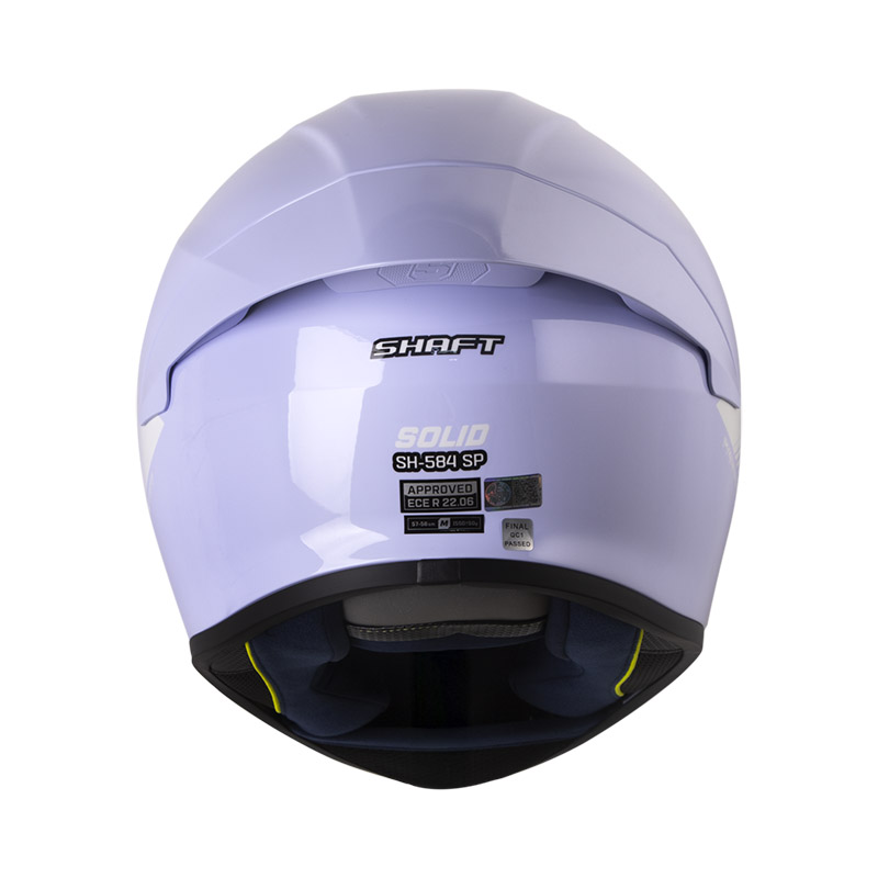 CASCO INTEGRAL SHAFT 584SP SOLID MORADO CLARO BLANCO BRILLO