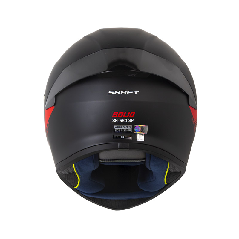 CASCO INTEGRAL SHAFT 584SP SOLID NEGRO ROJO MATE