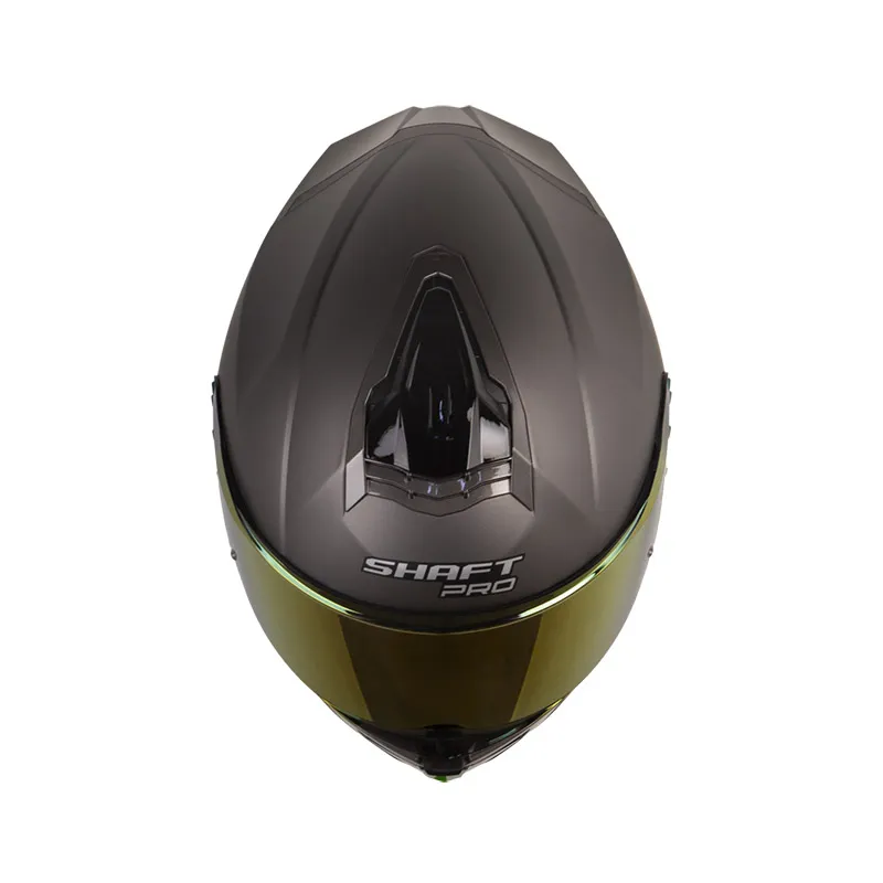 CASCO INTEGRAL SHAFT PRO 609 DOBLE VISOR VENOM SOLID GRIS OSCURO NEGRO MATE