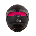 CASCO INTEGRAL SHAFT PRO 609 DOBLE VISOR VENOM SOLID NEGRO FUCSIA MATE