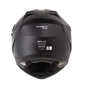 CASCO MULTIPROPOSITO SHAFT PRO MX400 DOBLE VISOR SOLID NEGRO SILVER MATE