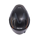 CASCO ABATIBLE ICH 3130 DOBLE VISOR COMPLEX NEGRO NARANJA MATE VISOR NEGRO