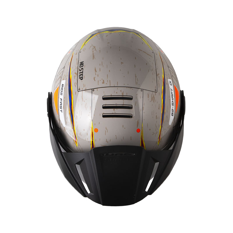 CASCO ABIERTO SHAFT 212 JET-XX ARENA NARANJA BRILLO
