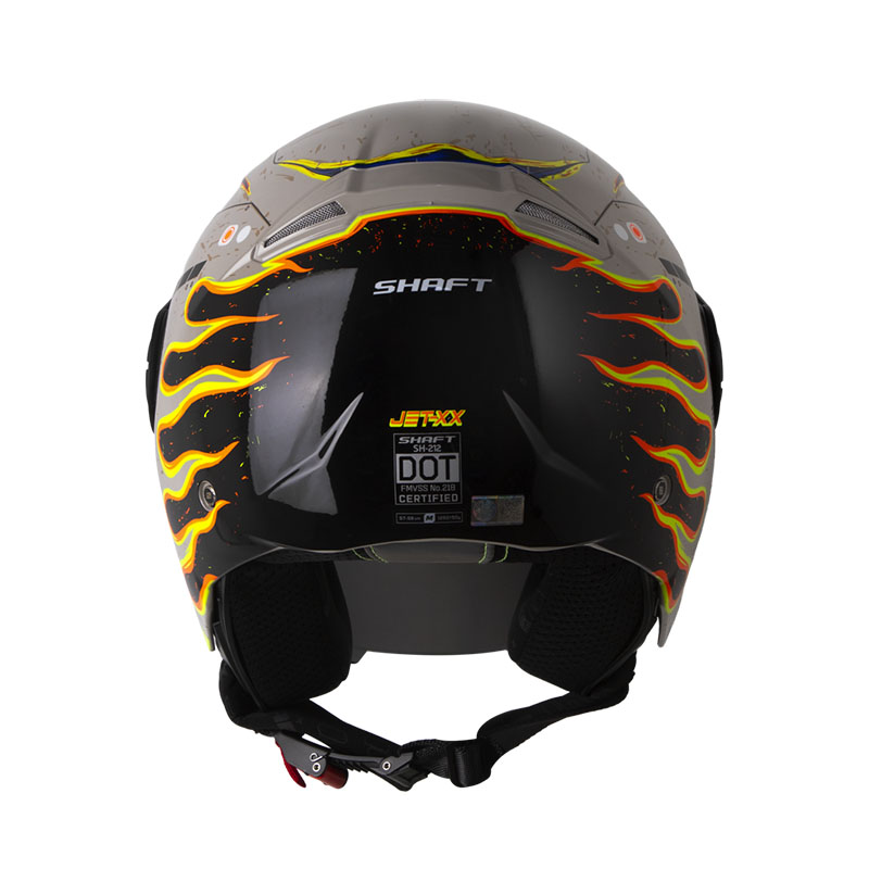 CASCO ABIERTO SHAFT 212 JET-XX ARENA NARANJA BRILLO