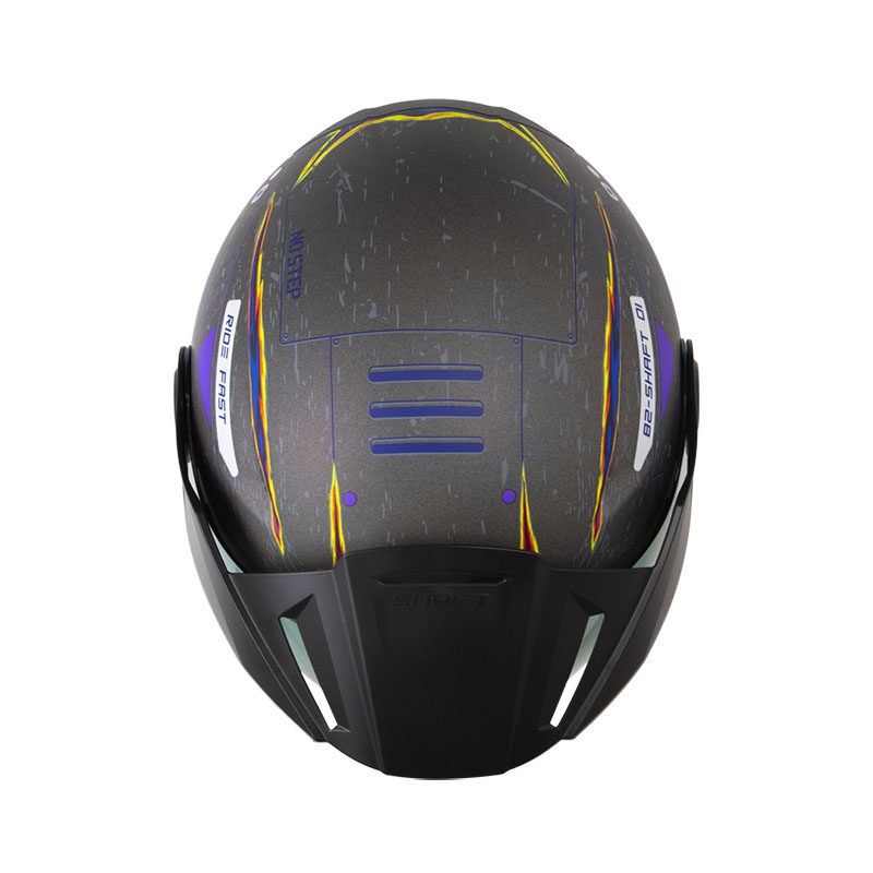 CASCO ABIERTO SHAFT 212 JET-XX CAMELEON GRIS OSCURO MORADO MATE