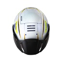 CASCO ABIERTO SHAFT 212 JET-XX CAMALEON BLANCO AZUL BRILLO