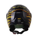 CASCO ABIERTO SHAFT 212 JET-XX GRIS METALIZADO NARANJA BRILLO