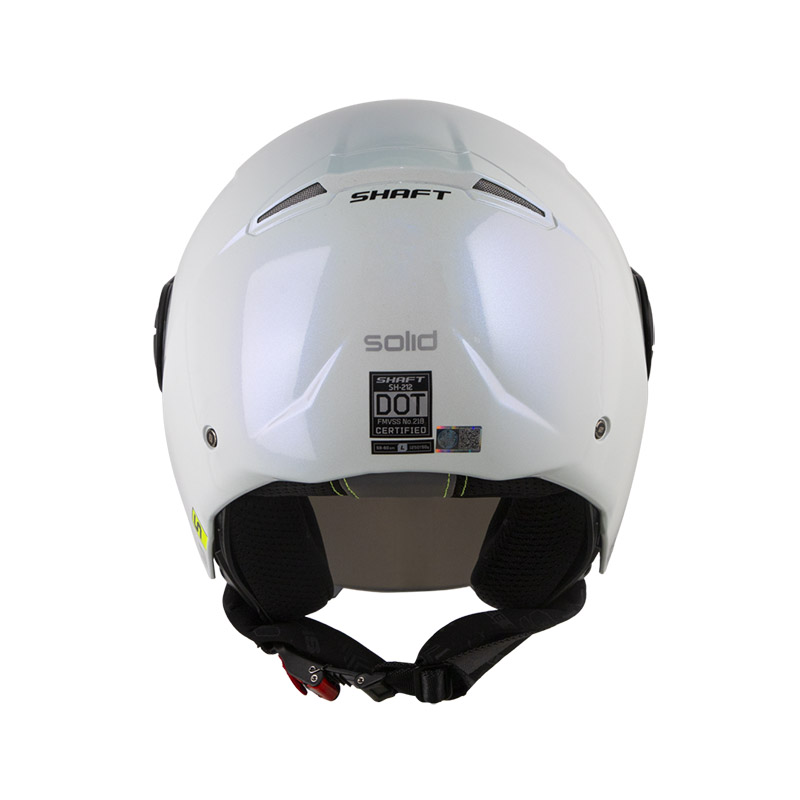 CASCO ABIERTO SHAFT 212 SOLID CAMALEON BLANCO SILVER BRILLO