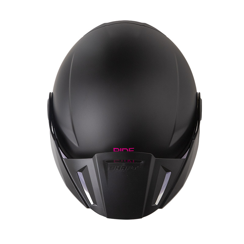CASCO ABIERTO SHAFT 212 SOLID NEGRO FUCSIA MATE 