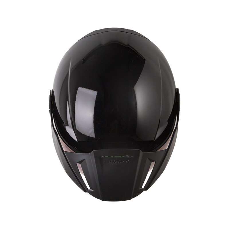 CASCO ABIERTO SHAFT 212 SOLID NEGRO GRIS OSCURO BRILLO