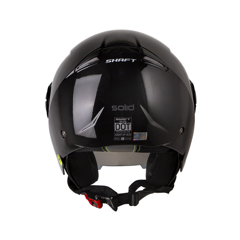 CASCO ABIERTO SHAFT 212 SOLID NEGRO GRIS OSCURO BRILLO