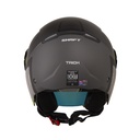 CASCO ABIERTO SHAFT 212 TRICK GRIS OSCURO SILVER MATE