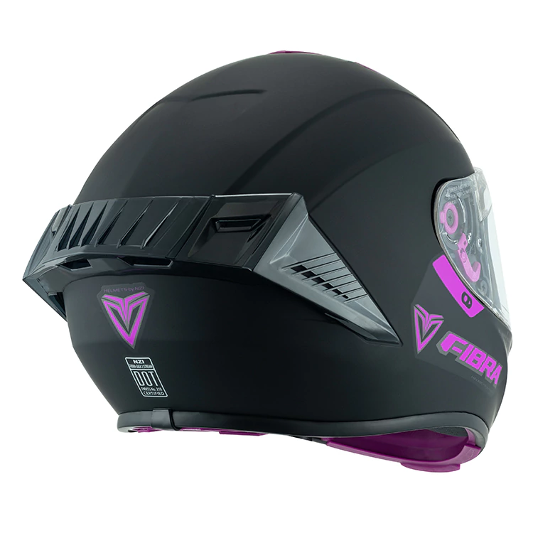CASCO INTEGRAL FIBRA GIGA 2 STREAM NEGRO MORADO MATE