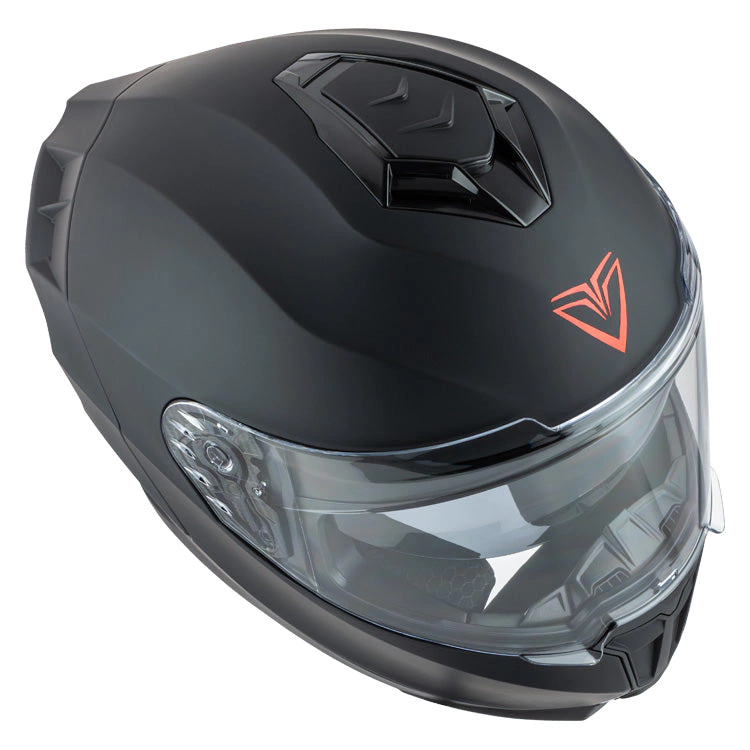 CASCO INTEGRAL FIBRA DEKA DOBLE VISOR NEGRO MATE 