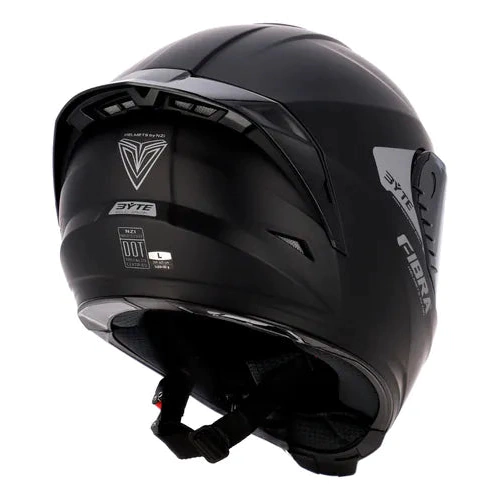 CASCO INTEGRAL FIBRA BYTE STREAM NEGRO BRILLO