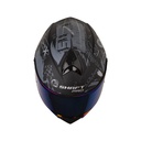 CASCO ABATIBLE SHAFT PRO 4000 EVO DOBLE VISOR HUSTLE NEGRO GRIS OSCURO MATE