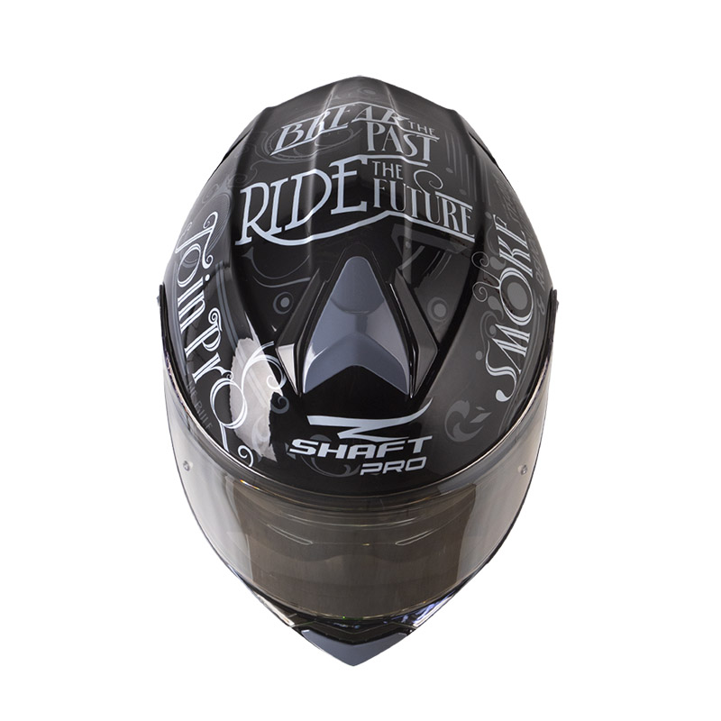 CASCO ABATIBLE SHAFT PRO 4000 EVO DOBLE VISOR RIDE RUST NEGRO GRIS OSCURO BRILLO