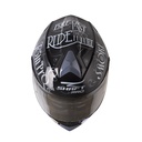 CASCO ABATIBLE SHAFT PRO 4000 EVO DOBLE VISOR RIDE RUST NEGRO GRIS OSCURO BRILLO