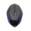 CASCO ABATIBLE SHAFT PRO 4000 EVO DOBLE VISOR WONDER GRIS OSCURO AZUL OSCURO MATE