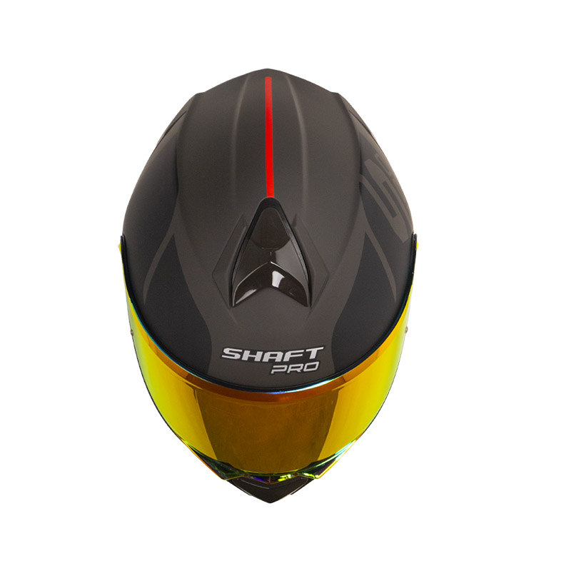 CASCO ABATIBLE SHAFT PRO 4000 EVO DOBLE VISOR WONDER GRIS OSCURO NEGRO MATE