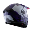 CASCO MULTIPROPOSITO ABATIBLE XSPORTS 165 AMPTOP GRIS MORADO BRILLO