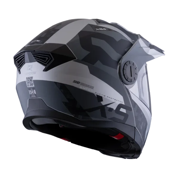 CASCO MULTIPROPOSITO ABATIBLE XSPORTS 165 AMPTOP GRIS NEGRO MATE