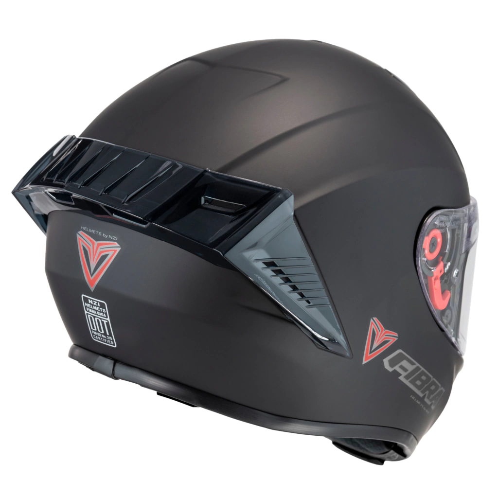 CASCO INTEGRAL FIBRA GIGA 2 STREAM NEGRO MATE