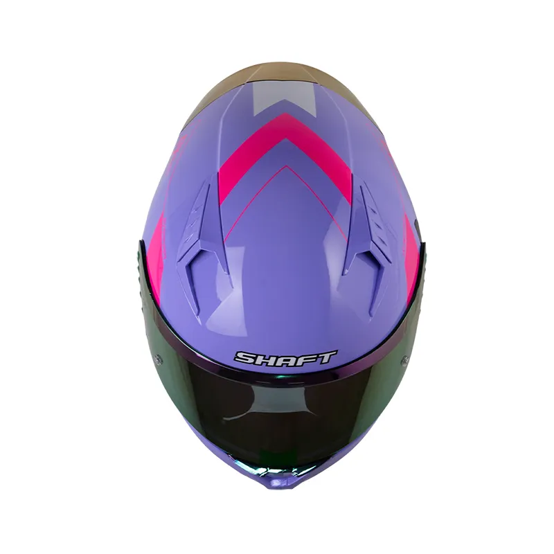 CASCO INTEGRAL SHAFT 526SP EVO RH-FORZA MORADO CLARO BLANCO BRILLO