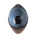 CASCO ABIERTO SHAFT PRO 240 DOBLE VISOR SOLID AZUL AZUL BRILLO VISOR IRIDIUM AZUL
