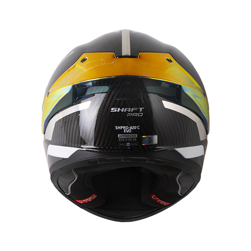CASCO INTEGRAL SHAFT PRO 620 CARBON EVO 3K HALD NEGRO GRIS OSCURO BRILLO