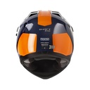CASCO MULTIPROPOSITO SHAFT PRO MX400 DOBLE VISOR FRONTIER AZUL OSCURO NARANJA BRILLO