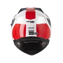 CASCO MULTIPROPOSITO SHAFT PRO MX400 DOBLE VISOR FRONTIER BLANCO PERLA ROJO BRILLO