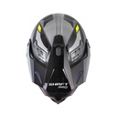 CASCO MULTIPROPOSITO SHAFT PRO MX400 DOBLE VISOR FRONTIER NEGRO GRIS BRILLO