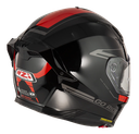 CASCO INTEGRAL NZI GO RIDER RADIKAL DOBLE VISOR NOUVEAU NEGRO ROJO BRILLO